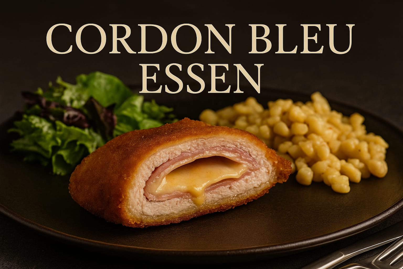Frisch zubereitetes Cordon-Bleu